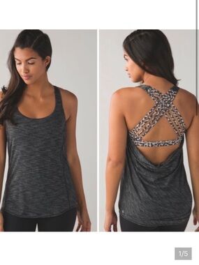 Lululemon wild tank top animal print